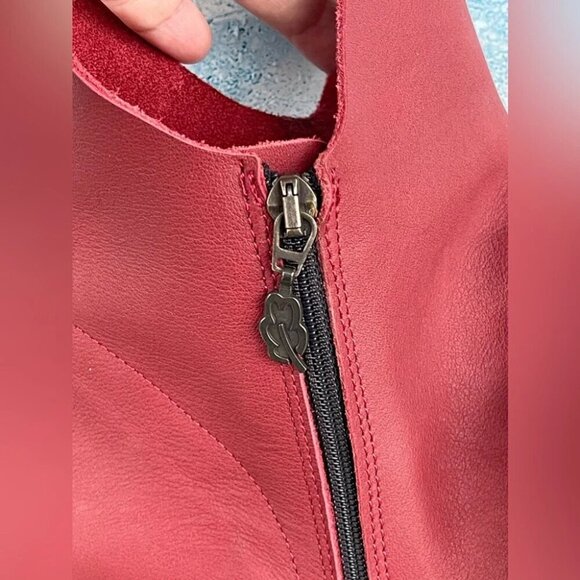 LOINTS OF HOLLAND LOTTUM RED/burgendy suede + smoothleather boots size 42/11.5 - Picture 8 of 14